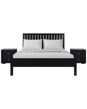 Camden Isle Graham 3Pc Platform Bed & Nightstands Set