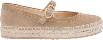 Gianvito Rossi Beige Elda Ballet Espadrilles