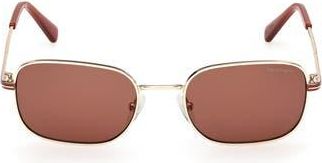 GANT Rectangular Sunglasses in Gold /Brown at Nordstrom Rack