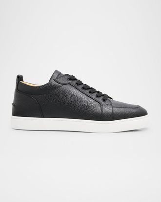 Christian Louboutin Men & apos;s Rantulow Leather Low-Top Sneakers