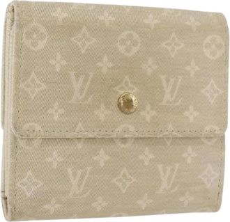 Louis Vuitton Pre-owned Monogram Mini Canvas Portemonnee - Dames - Vintage Accessoires - Beige - ONE Size - Vintage
