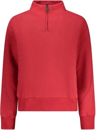 North Sails Rosso Cotton Sweatshirt - Dames - Sweatshirts - Rood - M - Katoen - Hoodies & sweatvesten