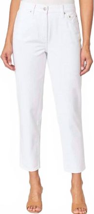 Pistola Denim Presley High Rise Relaxed Crop Jeans In Snowstorm