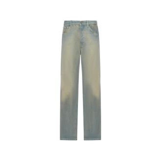 Haikure Straight Jeans, male, Blue, Size: W32 Logan Jeans