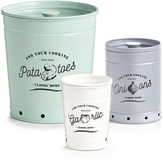 ZELLER PRESENT Vorratsdose »Knoblauch, Zwiebel, Kartoffel« Set, 3 Stk. tlg