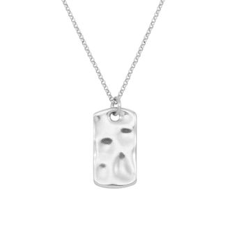 Dower & Hall Mens Engravable Waterfall ID Tag Pendant