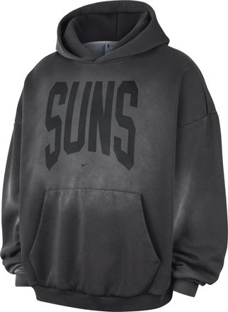 Nike Mens Phoenix Suns Standard Issue Therma-FIT Fleece Basketball Pullover Hoodie in Grey | II6060-099