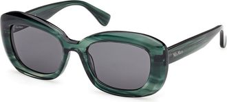 Max Mara MM0170 98A Womens Sunglasses Green Size 53