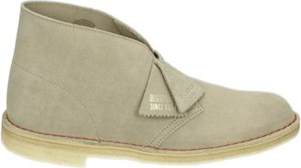 Clarks Beige Su&egrave;de Desert Boot Schoenen - Heren - Veterlaarzen - Beige - 46 EU - Su&egrave;de - Schoenen
