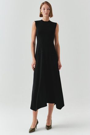 Exquise Hadlee Midi Dress in Black at Nordstrom, Size Xx-Large