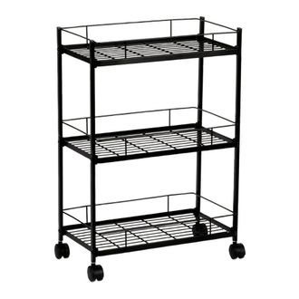 Andrea House Andrea House - Carrito Multiuso De Metal Negro