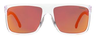 Carrera Flat-Top Rectangular Sunglasses - Orange