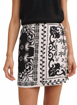 Bella Dahl Wrap Skirt With Sash In Multi