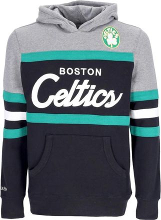 Mitchell & Ness Boston Celtics NBA Hoodie Zwart - Heren - Hoodies - Veelkleurig - M - Katoen - Hoodies & sweatvesten
