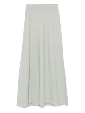 Christian Wijnants Kugo ribbed wool midi skirt - Grey