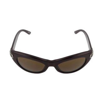 Balenciaga Bb0466S Zonnebril - Dames - Accessoires - Rood - Maat: 55 MM Nylon