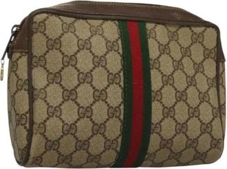 Gucci Pre-owned Clutches, female, Beige, Size: ONE SIZE Pre-owned Plastic Clutch