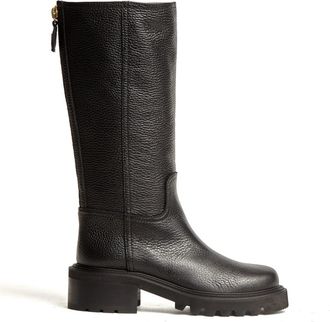 Via Roma 15 Stivale 4472 - Dames - Hoge Laarzen - Zwart - 35 EU - Leer - Schoenen