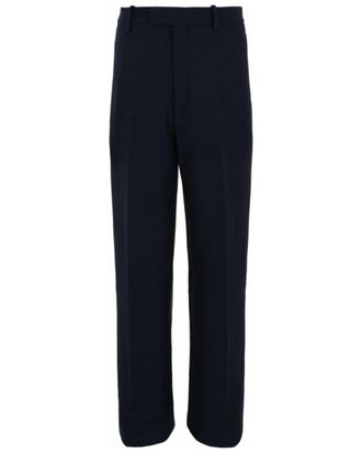 Ferragamo Flat-Front Wool Trouser