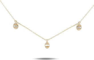 Luxury Bazaar Collana in oro giallo 14 carati con diamanti