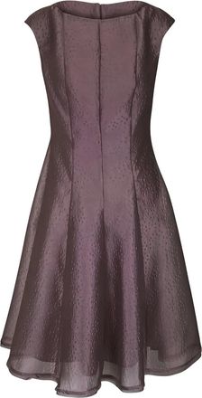 Talbot Runhof Abito corto con scollo a barca - Viola