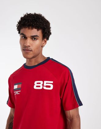Tommy Hilfiger World Cup - T-shirt comoda rossa-Rosso