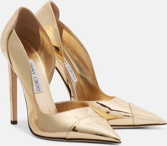 Jimmy Choo London Brigitte mirrored leather pumps