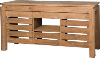 Wanda Collection Mueble para cuarto de baño de teca doble lavabo 145 cm