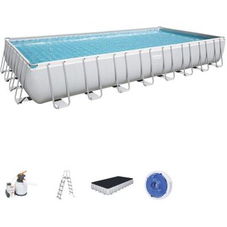Bestway Piscina Desmontable Tubular Bestway Power Steel 956x488x132 Cm Depuradora De Arena De 9.463 L/h