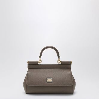 Dolce & Gabbana Small Sicily handbag in mud brown