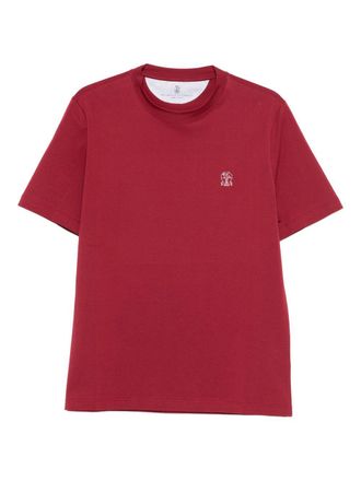 Brunello Cucinelli Logo Cotton T-Shirt-Uomo