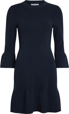 Veronica Beard Portia Knit Mini Dress - Navy - XL (UK16 / XL)