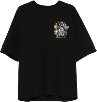 Amiri T-shirt met borduurwerk - Zwart