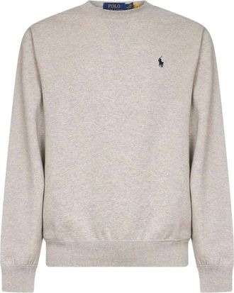 Polo Ralph Lauren Felpa girocollo con ricamo - Grigio