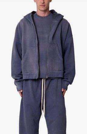 mnml Cotton Hoodie in Washed Navy at Nordstrom, Size Xx-Large