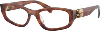 Miu Miu Glasses, unisex, Brown, Size: 54 MM MU 04Yv Optical Frame