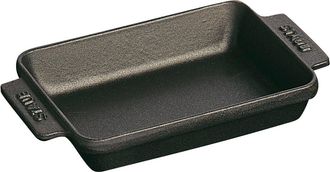 Staub Cast Iron 5.75-inch x 4.5-inch Mini Rectangular Baker - Matte Black