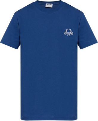 Moschino T-shirt con logo - Blu