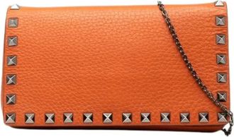 Valentino Pre-owned Cross Body Bags, female, Orange, Size: ONE SIZE Pre-owned Vintage Cross Body Bag