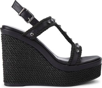 Carvela Womens Sorella Wedge Heels - Black - Size UK 6