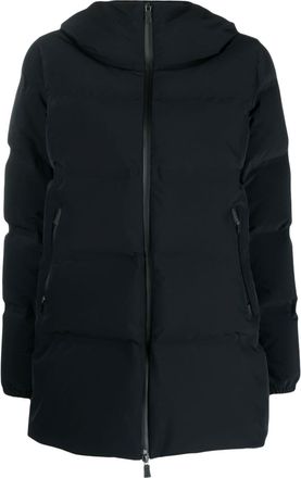 Herno hooded padded coat - women - Spandex/Elastane/Polyamide/Polyurethane/Feather Down/Polyester/Polyamide - 50 - Blue