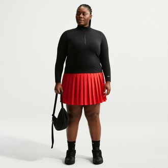 Nike Womens Nike Sportswear Pleated Skirt (Plus Size) in Red | IO7001-696