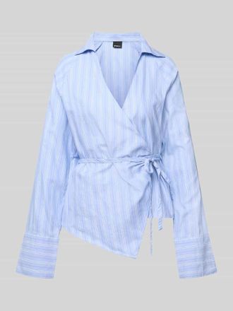 Gina Tricot Regular Fit Hemdbluse mit Umlegekragen in Hellblau, Gr&ouml;&szlig;e XL