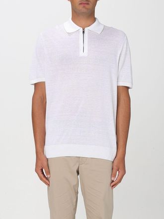 HUGO BOSS Halfzip Linnen Polo Shirt