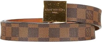 Louis Vuitton Pre-owned Belts, male, Brown, Size: ONE SIZE Pre-owned Canvas belts
