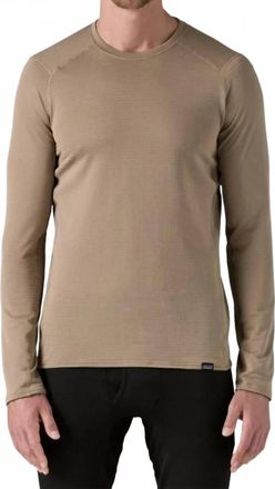Patagonia Capilene Thermal Weight Crewneck Top In Seabird Grey