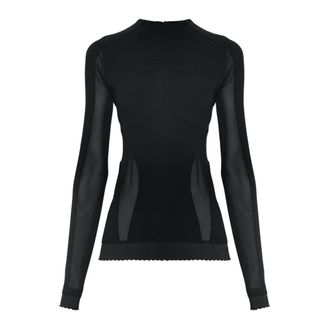 The Attico Dames, Tops, Zwart, Maat: 2XS