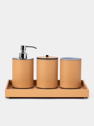 Pinetti Poseidon Leather Bathroom Set