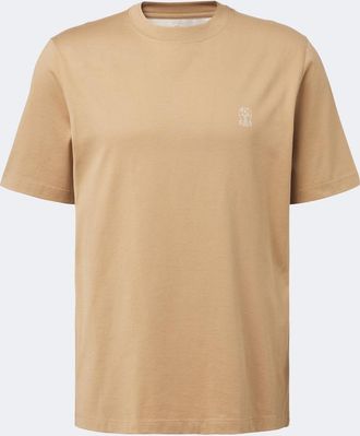 Brunello Cucinelli Logo cotton jersey T-shirt