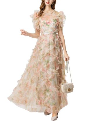 Burryco Short Sleeve Maxi Dress